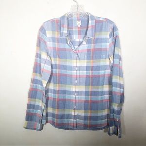 Madewell plaid button down shirt